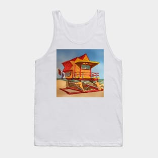 Cute Lifeguard tower in South Beach Miami Florida Tank Top